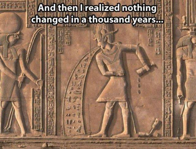 ●【画像】古代エジプトの壁画に酔っぱらい・・・